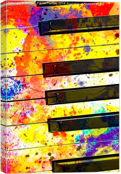 Colour Keys Canvas Print by Abstract  Fractal Fantasy
