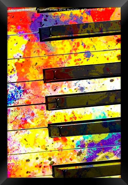 Colour Keys Framed Print by Abstract  Fractal Fantasy