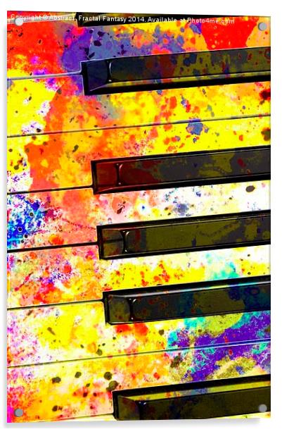 Colour Keys Acrylic by Abstract  Fractal Fantasy