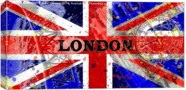 London Canvas Print by Abstract  Fractal Fantasy
