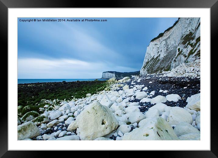 Morning at the White Cliffs of Dover Framed Mounted Print by Ian Middleton