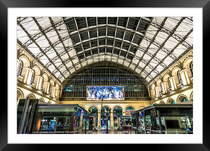Gare du lEst Framed Mounted Print by Ray Shiu