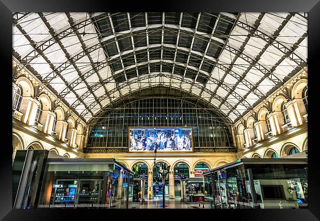 Gare du lEst Framed Print by Ray Shiu