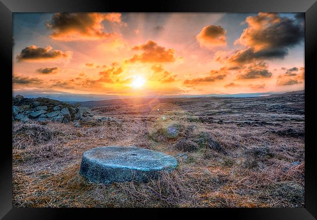 Sunset at Stanage Framed Print by Jason Green