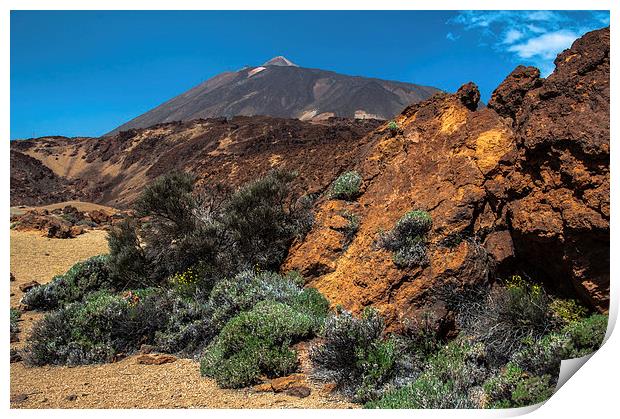Mount Teide, Tenerife(4) Print by Geoff Storey
