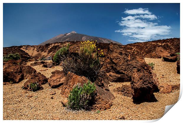Mount Teide, Tenerife(5) Print by Geoff Storey