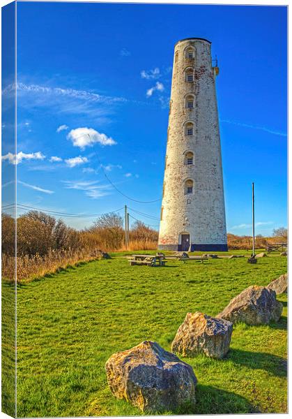 Leasowe Lighthouse Canvas Print by Pete Lawless