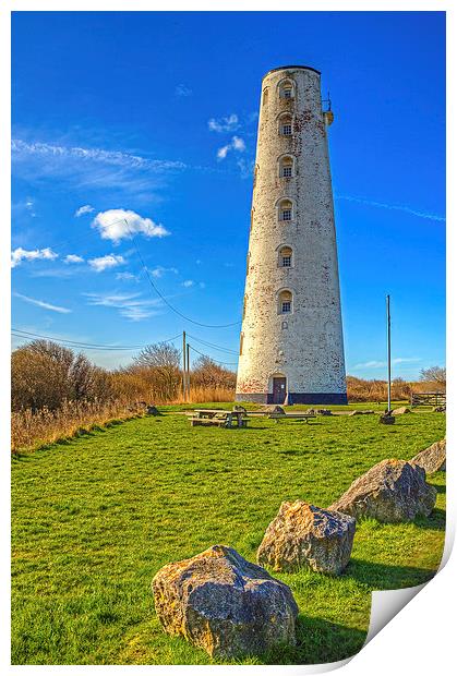 Leasowe Lighthouse Print by Pete Lawless