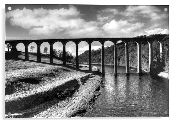 Leaderfoot Viaduct Acrylic by Gavin Liddle