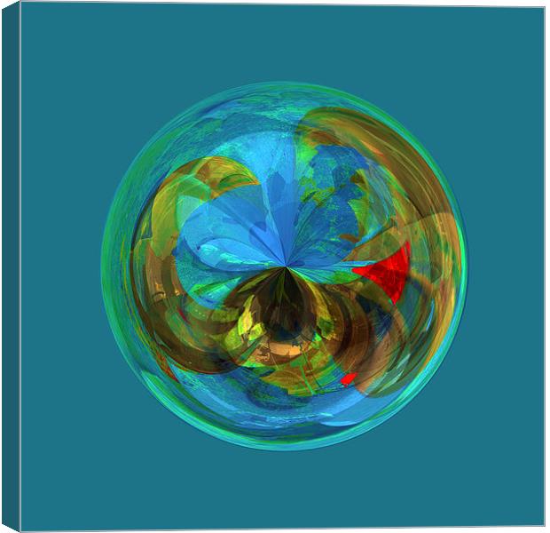 Reflections in the Globe Canvas Print by Robert Gipson