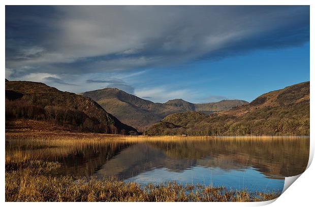 Llyn Dinas Print by Rory Trappe