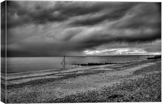 Storm approaching from the East Canvas Print by matthew  mallett