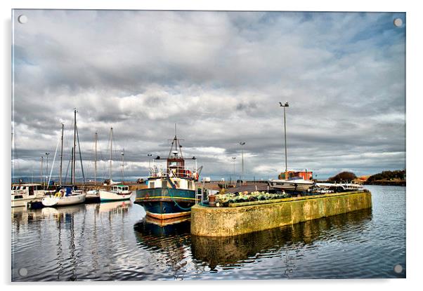 Nairn Harbour Acrylic by Jacqi Elmslie