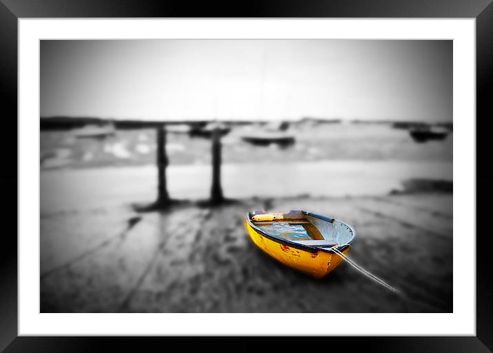 yellow Framed Mounted Print by Jon Clifton