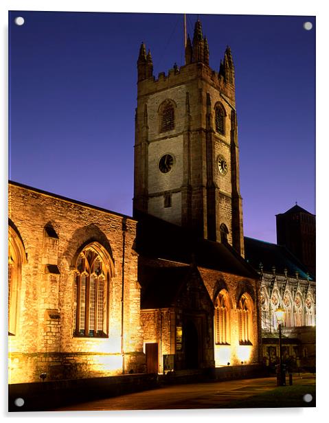 St Andrews Church, Plymouth Acrylic by Darren Galpin