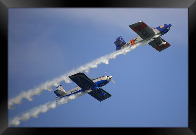 Stunt Planes Framed Print by Rob Hawkins