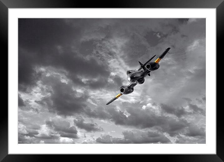 Meteor Splash Framed Mounted Print by J Biggadike