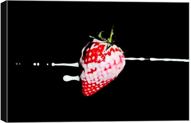 Strawberry and Cream Canvas Print by Richard Cruttwell