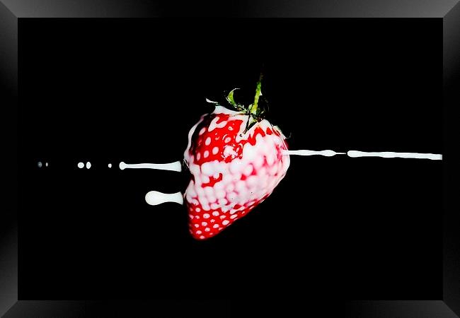 Strawberry and Cream Framed Print by Richard Cruttwell
