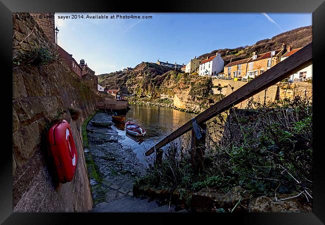 Staithes North Yorkshire Framed Print by keith sayer