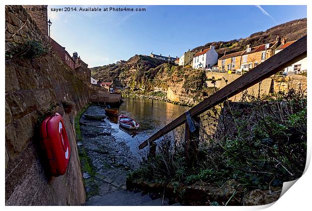 Staithes North Yorkshire Print by keith sayer