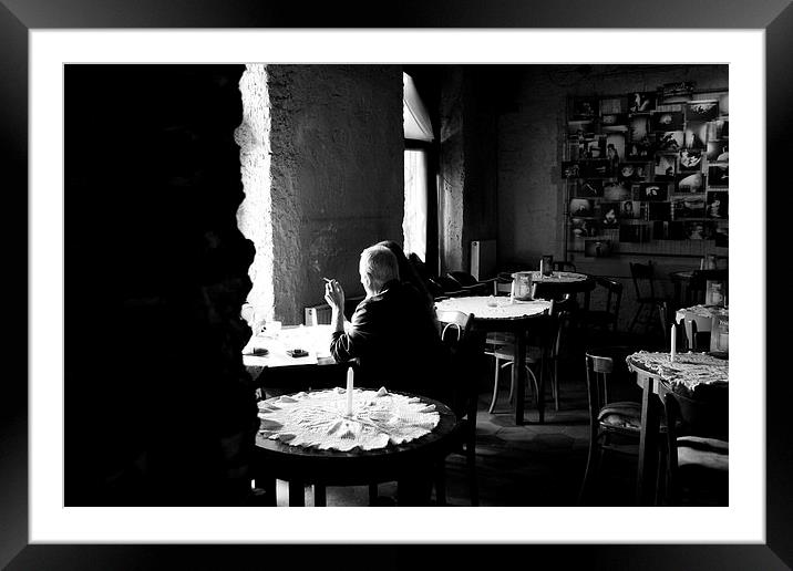 A Bar in Plac Nowy Framed Mounted Print by Richard Cruttwell