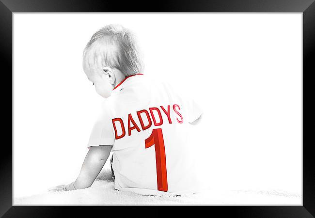 Daddys Number 1 Framed Print by Dean Messenger