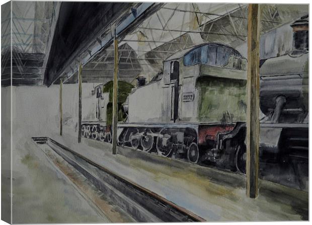 Didcot Tank Engines Canvas Print by Martin Howard