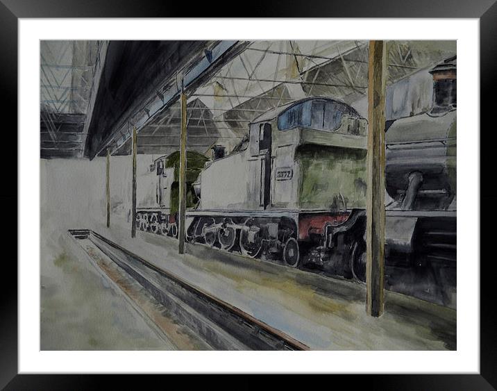Didcot Tank Engines Framed Mounted Print by Martin Howard