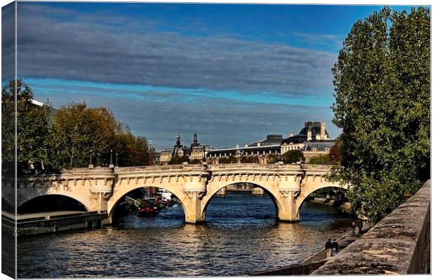 River Seine, Paris Canvas Print by Richard Cruttwell