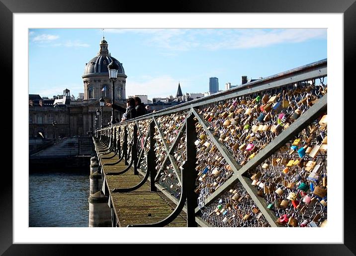 Pont des Arts Framed Mounted Print by Richard Cruttwell