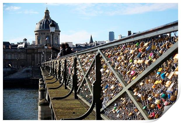 Pont des Arts Print by Richard Cruttwell