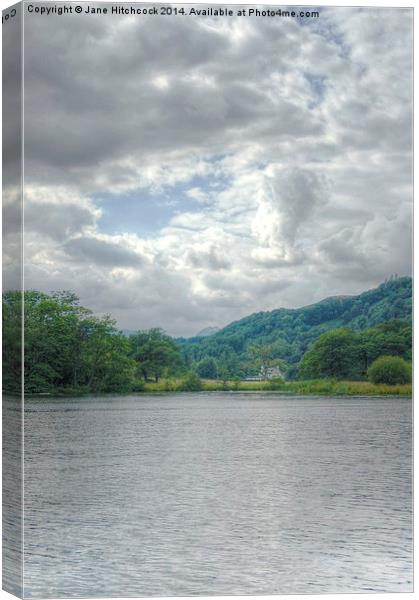 Lake Windermere Canvas Print by Jane Hitchcock