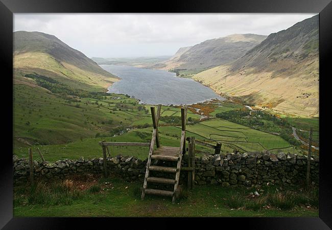 wastwater Framed Print by mark blower