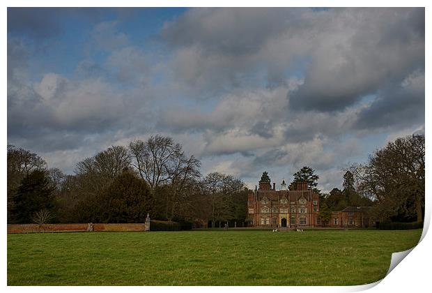 Heydon Hall Norfolk Print by Mark Bunning