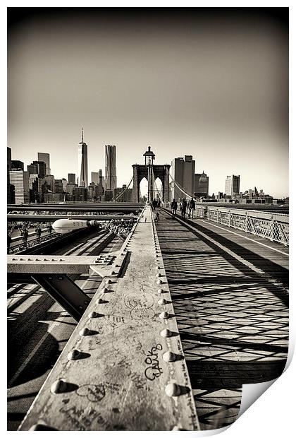 Brooklyn Bridge Print by Kevin Ainslie