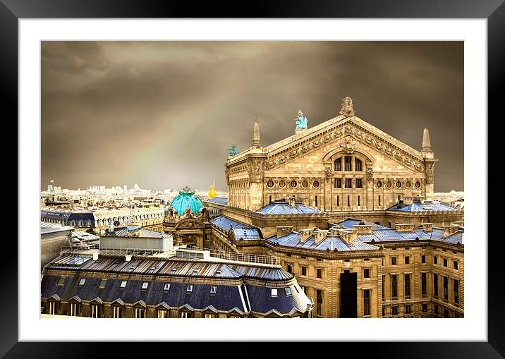 Opera house in Paris Framed Mounted Print by Iryna Vlasenko