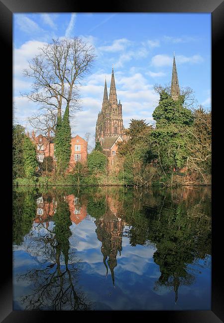 Lichfield Cathedral Framed Print by Diane Griffiths