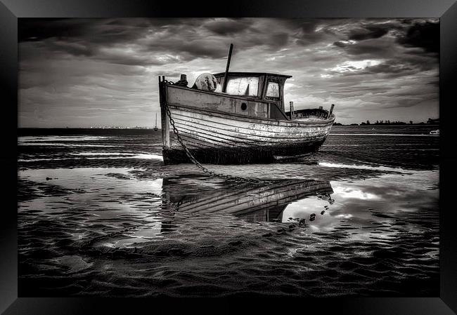 Old Boat Framed Print by Mike Janik
