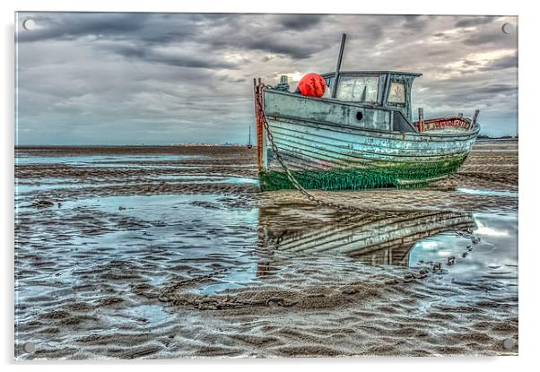 Old Boat Acrylic by Mike Janik