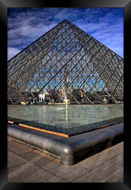 Glass Pyramid, Paris Framed Print by Richard Cruttwell