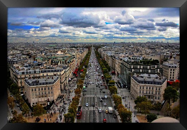 Champs Elysees Framed Print by Richard Cruttwell