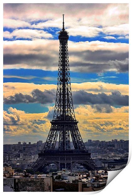 Eiffel Tower, Paris Print by Richard Cruttwell