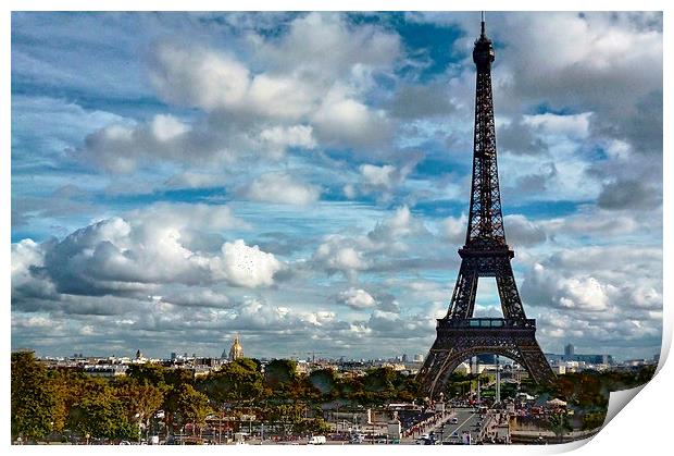 Eiffel Tower, Paris Print by Richard Cruttwell