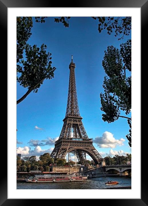 Eiffel Tower, Paris Framed Mounted Print by Richard Cruttwell