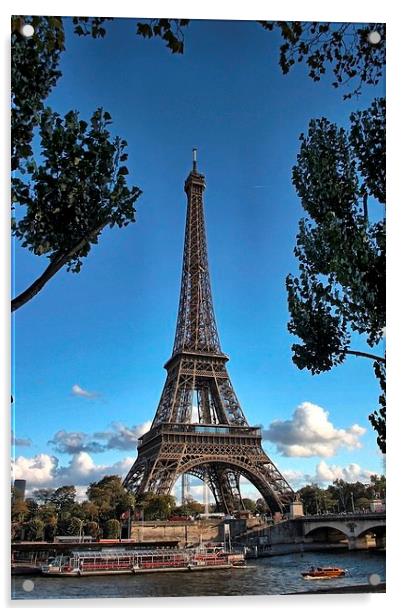 Eiffel Tower, Paris Acrylic by Richard Cruttwell
