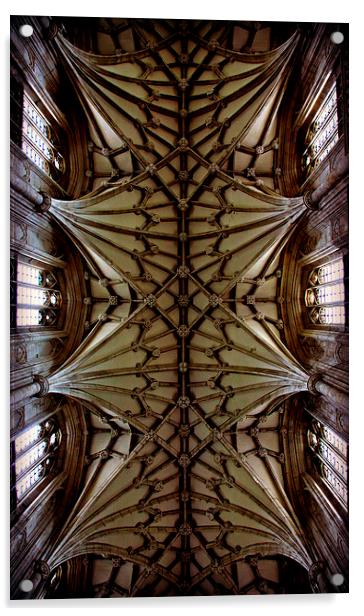 Heavenward--Winchester Cathedral Acrylic by Stephen Stookey
