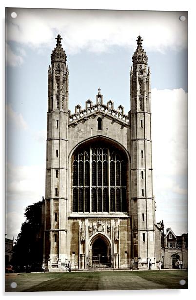 Kings College Chapel Acrylic by Stephen Stookey