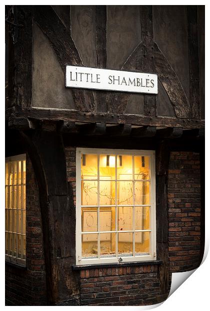 The Little Shambles Print by Simon Wrigglesworth
