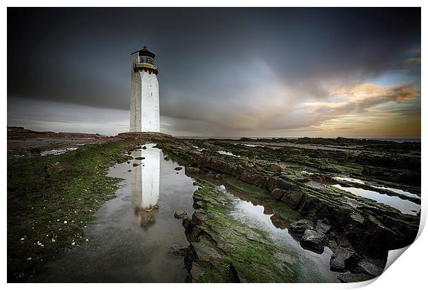 Southerness Lighthouse Print by Grant Glendinning